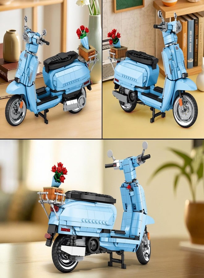 Reobrix V200 Motorcycle Building Toy for Adults, Motorbike Building Set for Adults, Collectible Cool Sidecar Motorcycle Model Kit with Stand, Room Decor Birthday Gifts for Adult (1,169 PCS) - Image 3